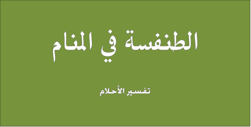 الطنفسة فی المنام
